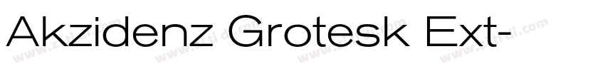 Akzidenz Grotesk Ext字体转换